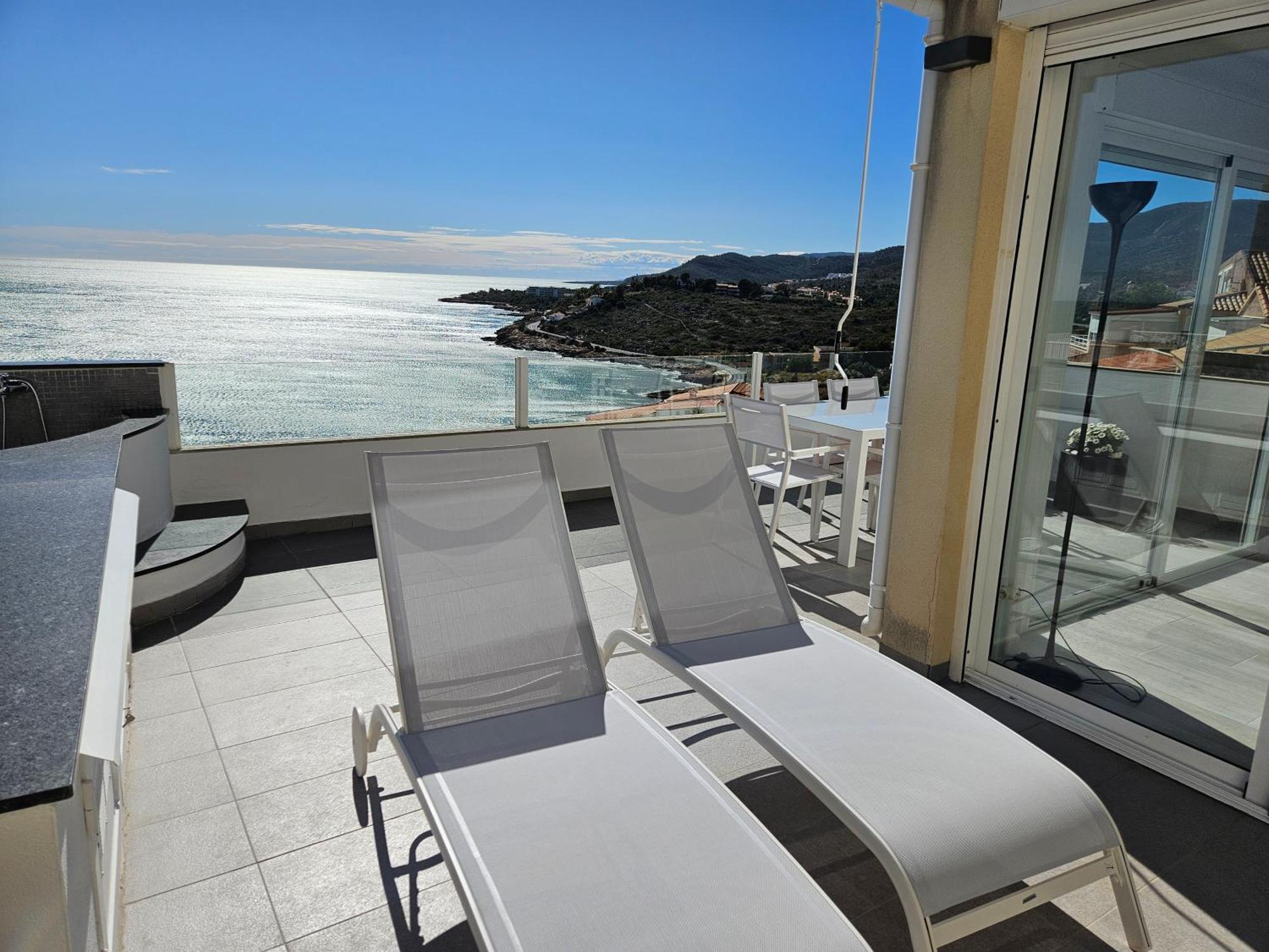 Fantástico Dúplex Con Vistas Impresionantes Al Mar Peñíscola Exterior foto