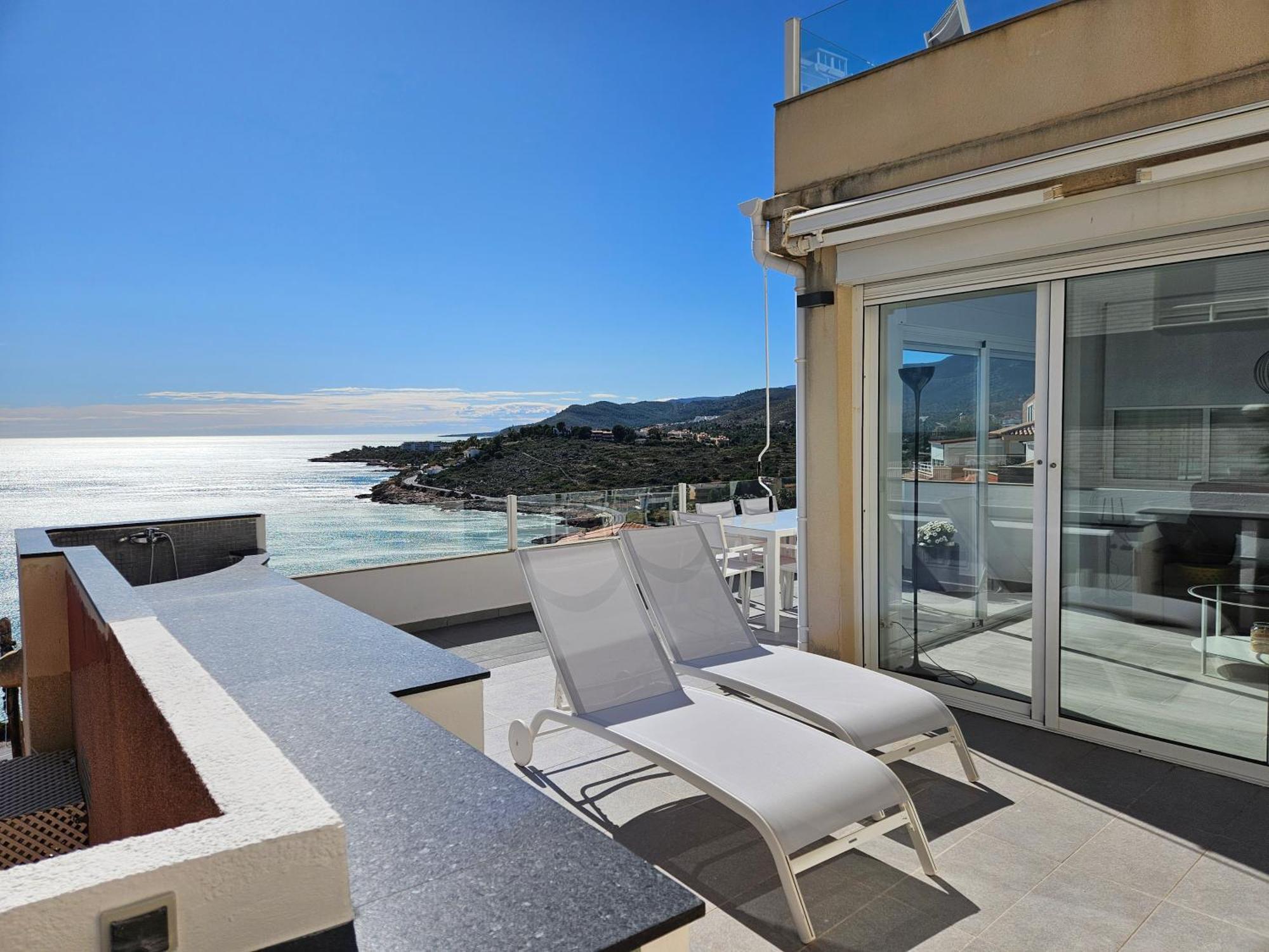 Fantástico Dúplex Con Vistas Impresionantes Al Mar Peñíscola Exterior foto